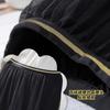 En stock 4 cm borde color dorado borde plateado borde brillante banda elástica cubierta banda elástica brillante medio pliegue borde de cintura de falda cubierto
