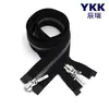 Zíper Ykk Zíper de Metal Não. 5 Cobre Branco Dupla Abertura Atacado de Fábrica para Jaquetas de Pluma, Jaquetas e Fechos de Bolsa