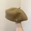 Estilo Coreano Otoño/Invierno Nuevo Moldeador Boina de Fieltro de Lana Plegada Sombrero Temperamento de Mujer Estilo Callejero Versátil Adelgazante de Rostro Sombrero de Pintor Moderno