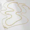 Amazon Collar de Dos Capas con Clip de Papel y Circonita de Moda 2026 Comercio Electrónico Transfronterizo Collar Versátil de Personalidad para el Día a Día