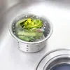 Bolsa de filtro desechable para desagüe de fregadero para fregaderos de cocina, lavabos para lavar verduras y lavavajillas
