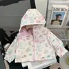 Chaqueta de Primavera Reversible para Niñas Modelo Nuevo 2026 Abrigo Cortavientos con Capucha para Bebés y Niñas Cortavientos para Niñas