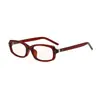 Gafas Lisas de Montura Estrecha de Moda con Montura Negra para Mujer, Look Sin Maquillaje, Gafas Rectangulares Retro Modernas con Filtro de Luz Azul, Estilo Hong Kong