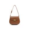 Bolso de Silla de Montar de Piel de Vaca Diseño Nicho Bolso Cruzado de Axila de Alta Gama Sencillo de Alta Gama a la Moda Retro Bolso para Desplazamientos