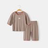 Ropa de casa modal de primavera y verano para niños, pantalones cortos finos de manga corta para niños y niñas, pijamas de algodón con aire acondicionado y frescor de hielo.