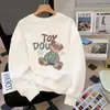 Sudadera Huamian Negra de Cuello Redondo para Mujer, Nuevo Estilo Otoño e Invierno 2026, Top Holgado de Talla Grande con Mangas Largas, Chaqueta de Forro Polar de Invierno