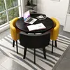 Mesa de Recepção Simples e Combinação de Cadeiras Mesa de Negociação Recepção de Loja Comercial Mesa e Cadeira Mesa Redonda Pequena para Lazer de Escritório