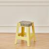 Taburete de Plástico para Sala de Estar del Hogar, Taburete Alto Simple Nórdico para Mesa de Comedor, Apilable, Taburete Cuadrado Espesado Nuevo Material para Adultos para Almacenamiento