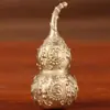 Ornamento Pendente de Cabaça de Latão Peça Única Tampa Fechada Decoração Oca para Casa Quarto Escritório Mesa Artesanato Pequeno