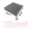 Disipador de calor de perfil de aluminio Ancho 120-180MM Alta potencia Conductividad térmica Refrigeración Placa de aluminio Aletas Disipador de calor para amplificador de potencia electrónico