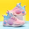 Outono e Inverno novos sapatos de Basquete Esportivos infantis com fivela giratória luminosos transfronteiriços tamanho grande masculinos e femininos iguais tênis de corrida respiráveis moda