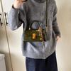 Bolso Satchel de Otoño e Invierno para Mujer 2025 Nuevo Trendy Retro Bolso Cuadrado Pequeño Versátil Multifuncional de Un Hombro Cruzado para Mujer