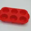 Molde de Silicona para Pastel Listo para Usar del Fabricante, 6 Agujeros Redondos, Molde para Hornear Pasteles Galletas, Molde para Hornear, Utensilios para Hornear