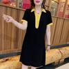 Vestido nuevo de verano de 300 kg transfronterizo, talla grande, para chica gordita, cintura delgada, barriga gruesa, estilo extranjero joven, tendencia madre