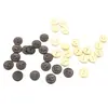 Em Estoque Madeira Natural Duas Furações Pontilhada Formato de Tigela Botões de Madeira DIY Acessórios de Madeira Botões Botões de Madeira Infantis