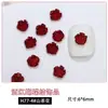 Joias para Nail Art de Laço Vermelho Angorá Atacado Laço de Fita Vermelho Vinho Decoração de Unha de Resina Camélia