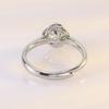 Venta Caliente Anillo de Boda Anillo de Compromiso Diamante Suelto Anillo de Seis Garras Moda Celebridad de Internet Anillo de Diamante Mosan Simple para Mujeres