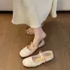 Comercio Exterior Tallas Grandes 2026 Primavera Estilo Hada Lazo Punta Redonda Boca Baja Zapatos de Salón para Mujer Nuevos Versátiles Suela Suave Zapatos Mary Jane
