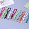 Llavero Tejido Colorido Colgante para Bolso Correa para Teléfono Anillo para Llaves Portatarjetas Llavero Simple Hecho a Mano Colgante para Pareja