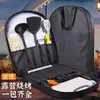 Set de cuchillos para exteriores con cuchillo de corte y tabla de cortar, bolsa de almacenamiento portátil dos en uno, utensilios de cocina especializados para acampar y viajes por carretera