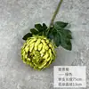 Crisântemo artificial de tamanho grande com haste alta, produto novo, adequado para decoração de casamento e casa, buquê único de crisântemo bola grande, em estoque