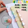 Clip de Empuje de Color Transparente Almacenamiento de Recibos de Examen Estudiantil Clip de Empuje Marcador de Documentos de Oficina sin Marcas Clip de Unión Multifunción