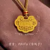 Colar de Corda Trançada em Prata de Lei S925 com Pingente de Cadeado de Boa Sorte e Segurança para Mulheres Novo Estilo Chinês Tendência Nacional Corrente para Clavícula Corrente para Suéter