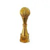 Estoque Adequado de Troféus de Cristal de Basquete, Logo Personalizado, Produção de Troféus de Metal de Alta Qualidade, Troféus de Basquete para Eventos