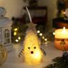 Suministros para Decoración Navideña de Velas Colgantes Creativos para Árbol de Navidad Luminosos Muñecos Pequeños de Árbol de Navidad Decoraciones Colgantes