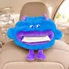 Porta Pañuelos para Respaldo de Asiento de Coche Caja de Pañuelos Divertida para Coche Colgante Monstruo de Dibujos Animados Decoración Interior de Coche