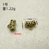 Cross border retro liga bronze antigo tee buraco conta conector DIY pulseira colar acessórios atacado