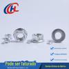 Porca de flange plana com dentes de flor acessórios de ferragens porca de aço carbono DIN6923M3-M10 fixação de porca parafuso anti-solta