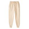 Comercio Transfronterizo 2024 AliExpress Nuevos Pantalones Casuales para Hombre Forrados de Felpa Engrosados Cálidos Color Sólido Talla Grande Pantalones de Chándal