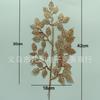 Flores Artificiais Douradas, Eucalipto Dourado e Folhas de Ginkgo, Flores de Plástico, Folhas Douradas, Materiais para Arranjo de Flores Balde da Fortuna de Natal e Festival da Primavera
