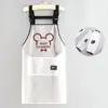 Avental TPU Moderno Sem Lavagem para Cozinha, Avental Masculino com Texto Impresso, Roupa de Trabalho para Catering, Roupa de Trabalho Aquática, Impermeável e à Prova de Óleo