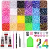 El juego mixto de 40 piezas más vendido de Amazon de pedrería de resina de espalda plana de 3 mm, perfecto para manualidades DIY y decoraciones de arte de uñas.
