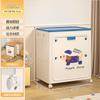 Caixa de Armazenamento de Roupas Doméstica Super Grande Capacidade Dobrável Tampa Flip Caixa Arrumada com Rodinha para Roupas Sazonais Cobertor Armário de Armazenamento