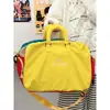 Bolsa de viaje para camping al aire libre, bolso de mano estilo montaña, gran capacidad, diseño color block, adecuada para salidas de primavera, natación y uso en el gimnasio, bolsa de almacenamiento