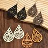 Pendientes de Madera de Venta Caliente Transfronteriza en Amazon Moda Europea y Americana Pendientes de Madera Huecos Geométricos Exagerados Suministro Directo de Fábrica