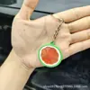 Llavero Colgante de Fruta Cambia Color de Descompresión Simulado para Mochila Estudiantil Llave Colgante que Cambia de Color UV Fresa Sandía