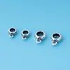 Plata S925 Accesorios DIY Hebilla Colgante Hebilla de Cuentas de Plata Hebilla Colgante Hebilla de Cordón de Tres Vías Hebilla Colgante con Anillo