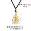 Collar vietnamita estilo chino bañado en oro con diseño étnico vintage, colgante de calabaza giratoria de fortuna y prosperidad para mujer, nueva joyería china de alta gama