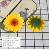 Nuevos Capullos de Flores Artificiales en Varios Estilos, Pegatinas de Pared para el Hogar, Decoraciones para Ventanas, Adornos Pequeños, Cabezas de Flores de Girasol Latino