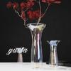 Estilo Moderno Simples Vaso de Flores Secas Recipiente para Flores Enfeites Sala de Estar Mesa de Centro Escritório de Vendas Restaurante Casa Vidro Decorações Suaves
