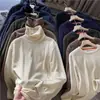 ¡Calentador pequeño! ¡Artículo de exportación! Estilo pareja simple sherpa polar camiseta de manga larga capa base top nueva camiseta