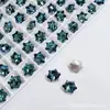 Broca de unha Maillard K9 de alta qualidade verde escuro com diamante misto corte semente chinesa fundo pontiagudo corte ninho de pássaro ovo de pombo acessórios de joalheria Diamante