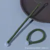 Hilo de Algodón Retorcido a Mano de Color Sólido Nudo de Diamante Bobina Estilo Étnico Hebilla Accesorios Hechos a Mano DIY Colgante Lanyard Accesorios Al Por Mayor