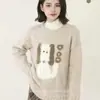 2025 Estilo Preguiçoso Outono e Inverno Novo Versátil Harajuku Suéter de Manga Longa Simples Popular Ins Elegante Moda Roupas Femininas