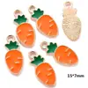 Accesorios de Aleación para Joyería DIY, Colgantes de Frutas y Verduras con Goteo de Aceite, Colgantes para Collar, Accesorios para Aretes W207