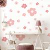 Pegatinas de pared con flores frescas para pasillo, dormitorio, fondo, decoración de pared, autoadhesivas, extraíbles, KL39026